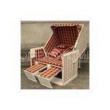 Contemporary Leisure Wood And Resin Wicker Roofed Beach Chair & Strandkorb thumbnail-1