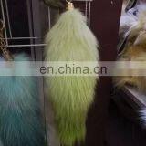 Gradient Color Real Fox Fur Tail Furry Keychain Accessories thumbnail-2