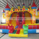 Funny Inflatable Joyous Slide,giant Festival Slide,big Cartoon Slides for Sale