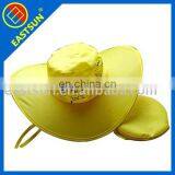 Cheap Hot Sale Fashionable Folding 190T Polyester Fabric Summer Cowboy Hat With Pouch and Printing Logo for Advertising