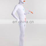 White Snow Man Lycra Full Body Party Dress Second Skin Suit Female thumbnail-2