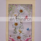 paper wall hanging picture with flower