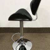 Modern Leather Cushion Plywood Backrest Bar Chair thumbnail-4