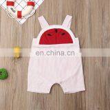 2019 Baby Summer Clothing Newborn Infant Baby Girl Boy Watermelon Stripe Romper Sleeveless Overalls Outfits Playsuits 0-24M thumbnail-4