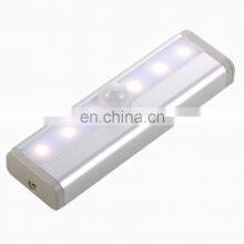 2021 Hot Sell Amazon Led Under Cabinet Light Automatic Motion Sensor Night Lights 6leds Motion Sensor Closet Night Light thumbnail-3