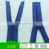 #3 Blue Tape Nylon Coil C/E Zipper Coil Zipper With Auto Lock Slider Good Quality Zippers thumbnail-1