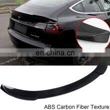 Carbon Fiber Spoiler for Model 3 Trunk Lip Spoiler Wing Sport Trunk Wing Performance Spoiler for for Tesla Model 3 thumbnail-3