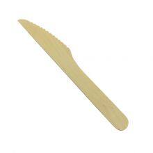 Compostable and Biodegradable Individually Wrapped Wooden Knife16.5cm for Travel FSC Birch Wood thumbnail-2