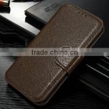 Best Cowhide Leather Wallet Case for Samsung S6 edge, for Samsung Galaxy S6 Phone Cover