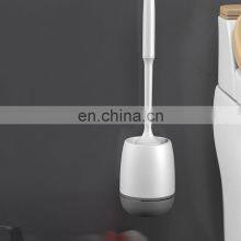 Japanese Luxury Self Floor Wall Hanging TPR Soap Dispensing Black Round Premium Toilet Cleaning Brush thumbnail-4