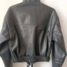 Spring/autumn Stand Collar Women' Handsome Eco Leather Motorcycle Biker Jacket thumbnail-5