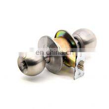 Entry Ball Door Knob And Round Brass Cylinder Knob Door Lock