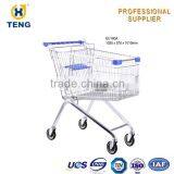 Europe Style 180L Supermarket Shopping Cart Trolley Foldable Shopping Trolley Wheel thumbnail-5