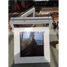 TOP Hung Reflective Glass Design Shed Windows UPVC Frame Skylight With Steel Screen Air Ventilation Window