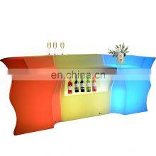 Party Event Nightclub Remote Control Portable Mobile Novelty Led Light up Bar Counter Furniture Tables and Chairs Sofa Set thumbnail-3