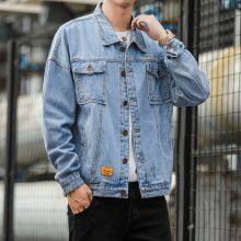 Wind Denim Men's Casual Hooded Men's Long Sleeve Medium Long Jacket In Stock Coat thumbnail-4
