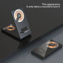 Foldable Ultra-Slim Transparent 3 In 1 Portable Magnetic Wireless Fast Charger thumbnail-6