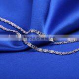 Yiwu Wholesale Fashion Jewelry Rhodium Plated Flat Chain Beautiful Necklace thumbnail-5