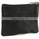 Genuine leather zip coin purse popular men's coin purse