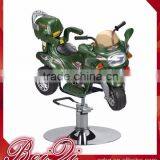 Beiqi Newest Fashionable Kid's Barber Chair with Plastic Motorcycle Car Shape in Red/Green Barber Chair Furniture