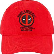 Marvel Deadpool Have a Nice Day Cotton Adjustable Baseball Hat With Curved Brim