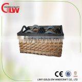 Wooden $willow Storage Basket thumbnail-1
