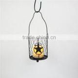 Iron Holiday Candle Lantern,electric Candlestick,polished Brass Holder thumbnail-5