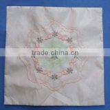 100% polyester Taffeta Fabric embroidery cushion cover houseware household textile
