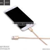 HOCO X2 Knitted Charging Cable for Apple/Android Mobile Phone Micro USB 2in1metal Weave Sync Data Cable for Apple/Android Phone thumbnail-4