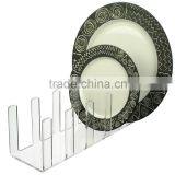 Clear Acrylic Display 6 Plates Plate Stand Rack thumbnail-1