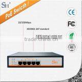 4*10/100Mbps PoE Ports+ 1*10/100Mbps Uplink Port Modularized Layer 2 PoE Switch thumbnail-3
