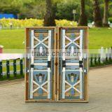 Wooden Folding Picnic Table and Chairs thumbnail-3