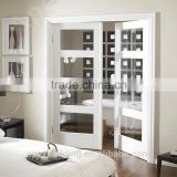Double leaf interior wooden antique doors, classical french doors