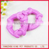 Professional pet bauble rubber dog training toy