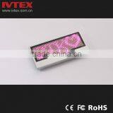 Digital Blue Rechargeable Battery Backup Mini LED Display / LED Name Badge / Digital Badge thumbnail-1