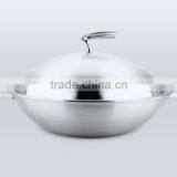 Cookware 42cm Stainless Steel Chinese Wok