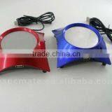 Silver Usb Usb Coffee Cup Warmer With 4 Port Hub