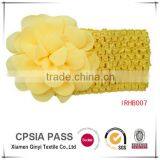 Handmade Knit Crochet Flower Headband for Kids thumbnail-3