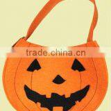 ECO-friendly Halloween Cute Smile Pumpkin Felt Bag for Party thumbnail-1