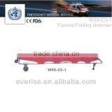 aluminum alloy folding stretcher; mortuary funeral strecher