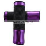 Motorcycle Handlebar Rubber Hand Grips Black Bronze Aluminum With Bar Ends Caps thumbnail-5