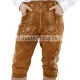 Bavarian LEDERHOSEN Leather Pants Real Leather Oktoberfest Light Brown W32"-W40" thumbnail-1