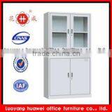 Modern KD Steel Glass Door Bookcase Cabinet