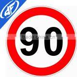 Reflective Adhesive 90 Yard Limit Road Sign