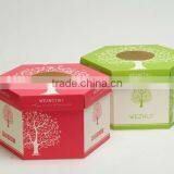 New Product Lovely Custom Durable Hexagon Paper Rigid Box thumbnail-2