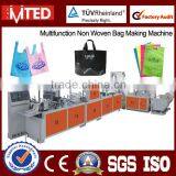 Full Automatic Non Woven T-shirt Bag Machine/Non Woven Vest Bag Machine