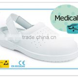 EN ISO 20345:2011 white microfiber leather upper PU outsole hospital safety shoes