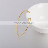 Korean Fashion Double Heart Gold Plated Bracelet thumbnail-3