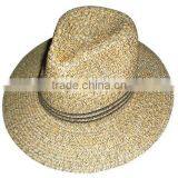 Low Price High Quality Beautiful Rose Panama Straw Hat thumbnail-1