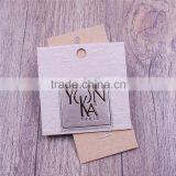 Fashion Custom Brown Luggage Paper Hang Tags With Gold Foil Logo thumbnail-3